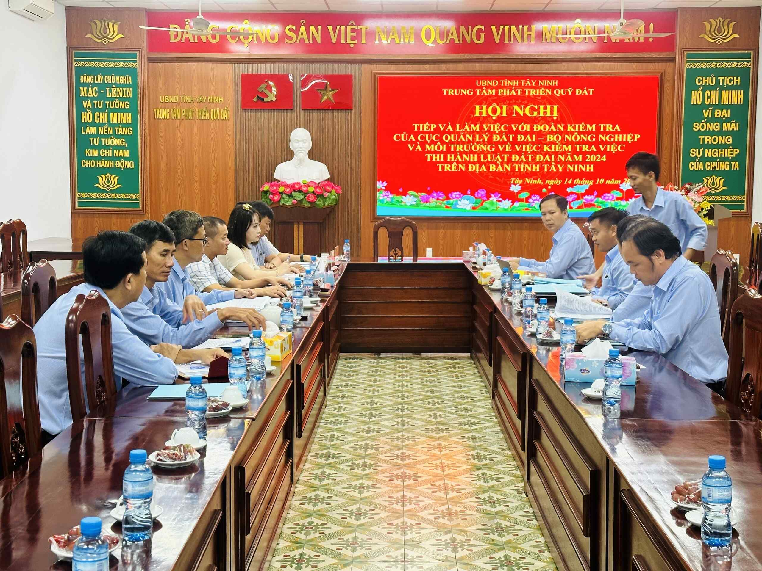 Cục Quản lý đất đai kiểm tra việc thi hành luật đất đai năm 2024 tại tỉnh Tây Ninh